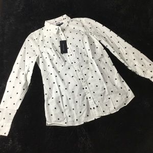 🖤Tommy Hilfiger Polka Dot Blouse🖤